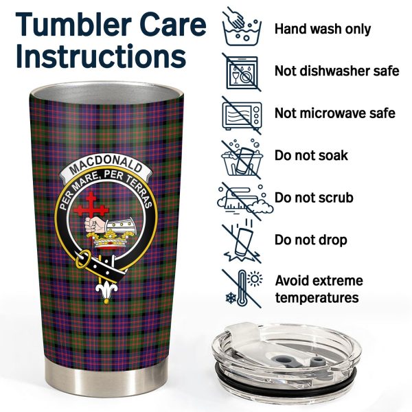 MacDonald Modern Tartan Crest Tumbler Supply - Image 4