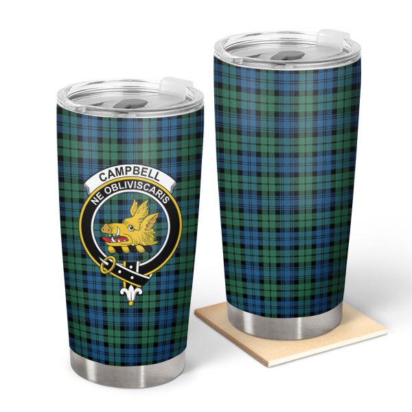 Campbell Ancient 02 Tartan Crest Tumbler Online now
