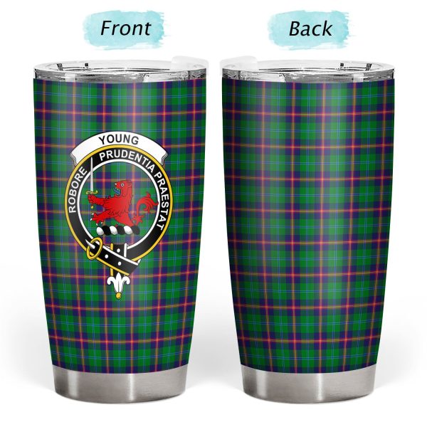 Young Modern Tartan Crest Tumbler Fashion - Image 3