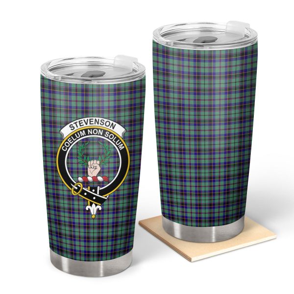 Stevenson Tartan Crest Tumbler Hot on Sale
