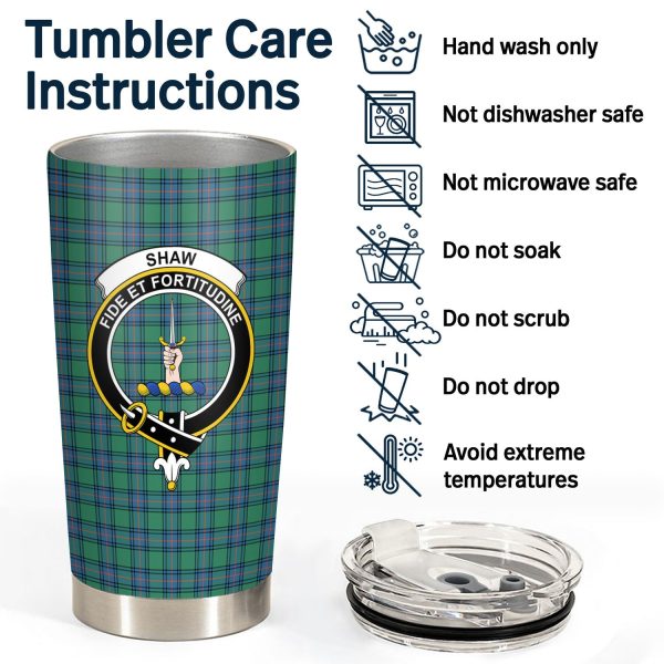 Shaw Ancient Tartan Crest Tumbler Online Sale - Image 4