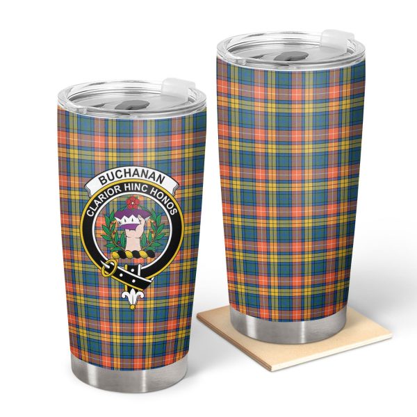 Buchanan Ancient Tartan Crest Tumbler Online Sale