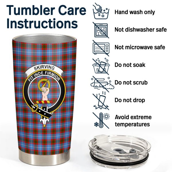 Skirving Tartan Crest Tumbler Sale - Image 4