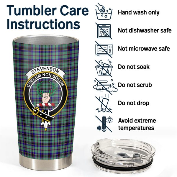 Stevenson Tartan Crest Tumbler Hot on Sale - Image 4