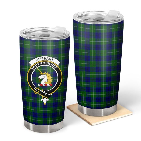 Oliphant Modern Tartan Crest Tumbler For Discount
