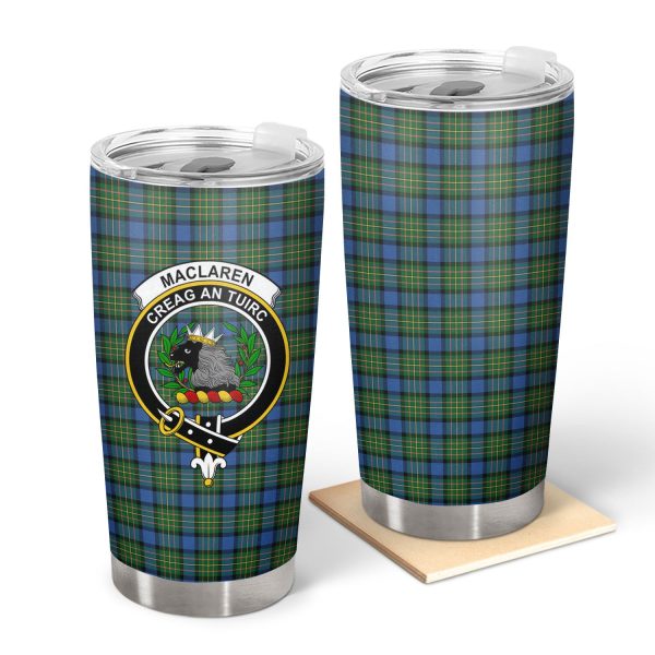 MacLaren Ancient Tartan Crest Tumbler For Sale