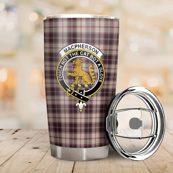 MacPherson Hunting Ancient Tartan Crest Tumbler Online - Image 2