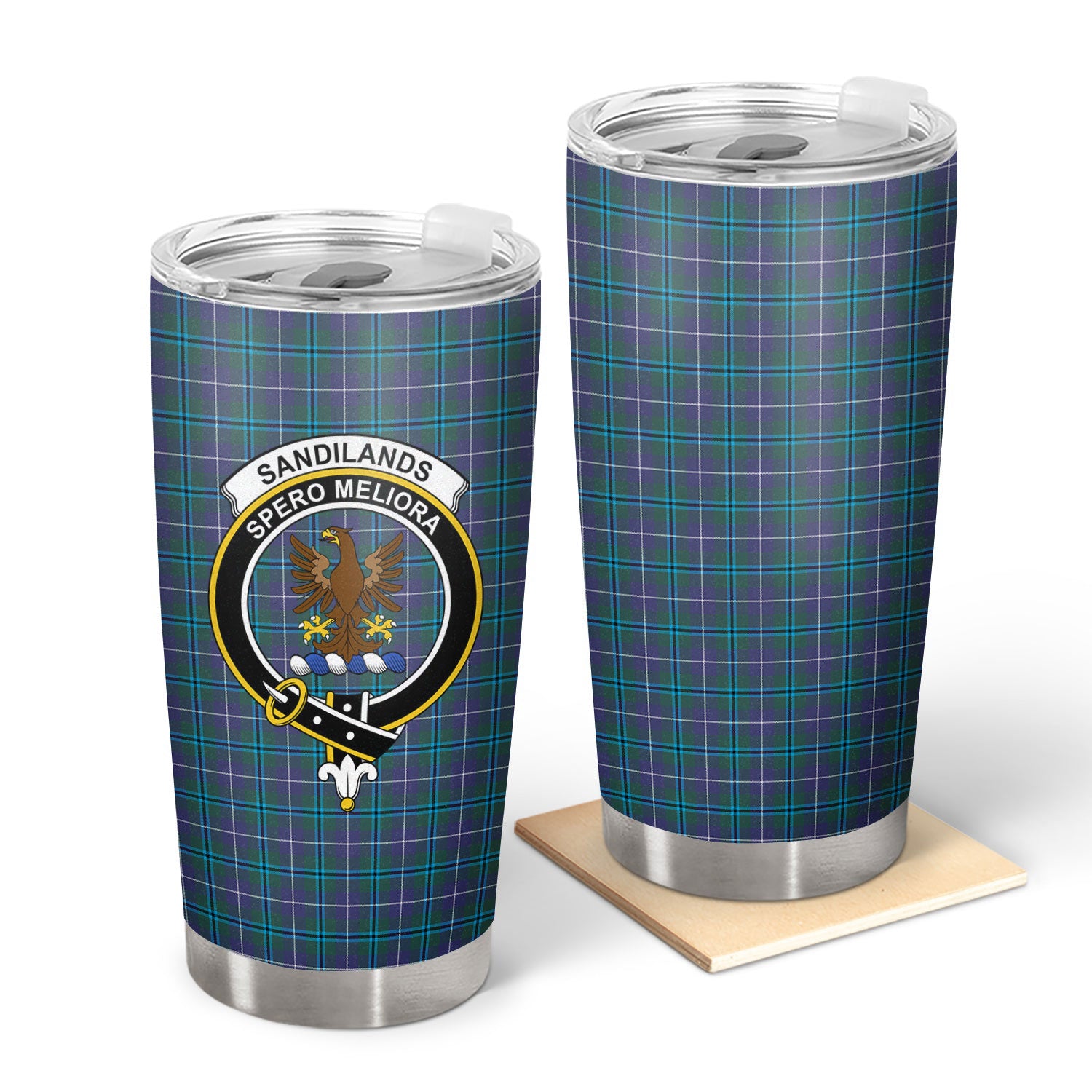 Sandilands Tartan Crest Tumbler For Sale