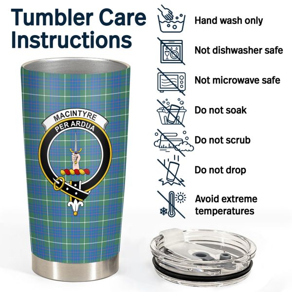 MacIntyre Hunting Ancient Tartan Crest Tumbler Supply - Image 4