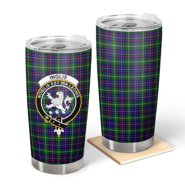 Inglis Modern Tartan Crest Tumbler Cheap