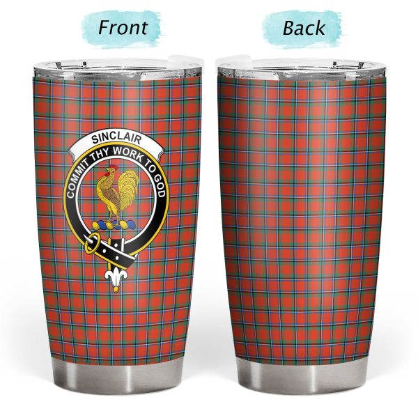 Sinclair Ancient Tartan Crest Tumbler Online - Image 3