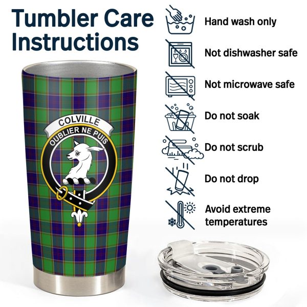 Colville Tartan Crest Tumbler Online Hot Sale - Image 4