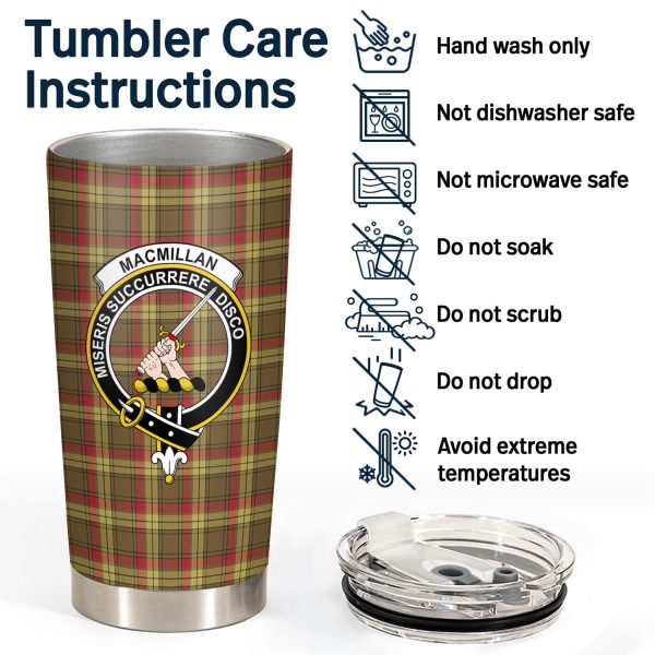 MacMillan Old Weathered Tartan Crest Tumbler Discount - Image 4