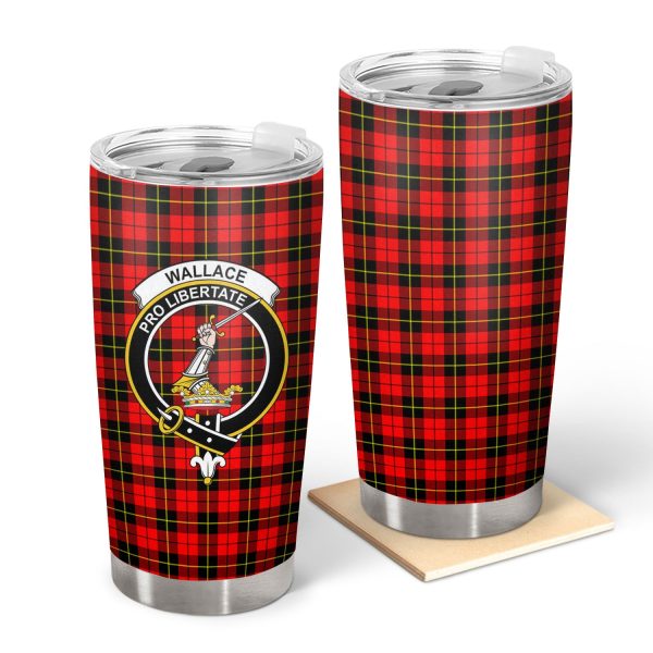 Wallace Hunting Red Tartan Crest Tumbler Discount