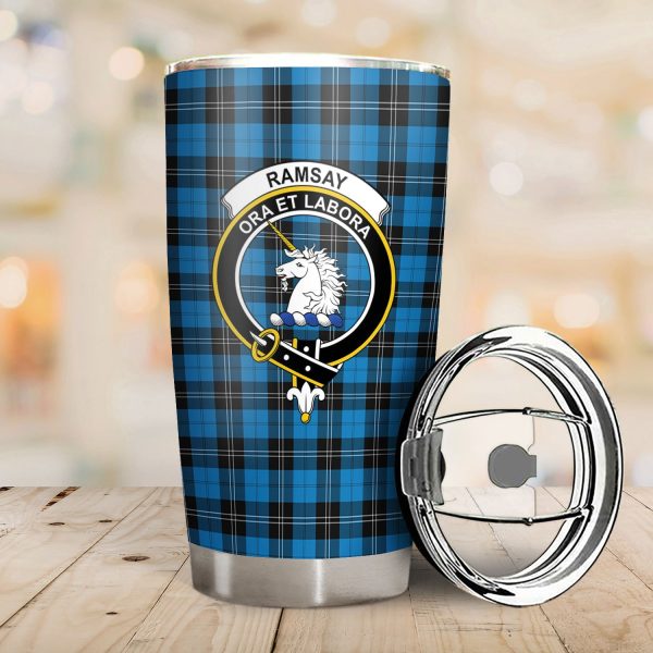 Ramsay Blue Ancient Tartan Crest Tumbler on Sale - Image 2