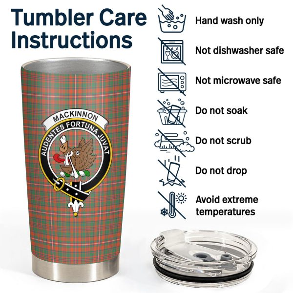 MacKinnon Ancient Tartan Crest Tumbler Online Sale - Image 4
