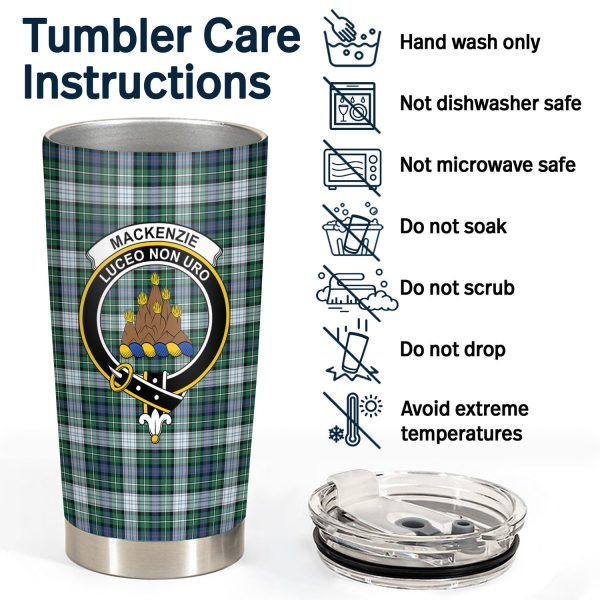 MacKenzie Dress Ancient Tartan Crest Tumbler Discount - Image 4