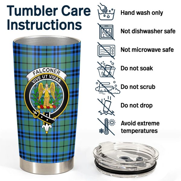 Falconer Tartan Crest Tumbler Online now - Image 4
