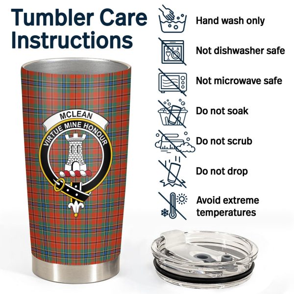 McLean of Duart Ancient Tartan Crest Tumbler Online Hot Sale - Image 4