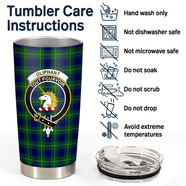 Oliphant Modern Tartan Crest Tumbler For Discount - Image 4