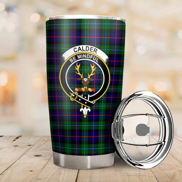 Calder Tartan Crest Tumbler For Sale - Image 2