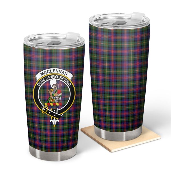 MacLennan Modern Tartan Crest Tumbler on Sale