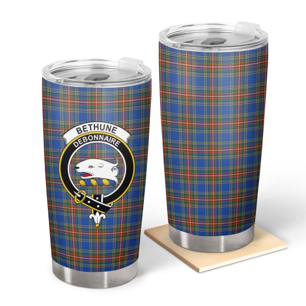 Bethune Ancient Tartan Crest Tumbler Cheap