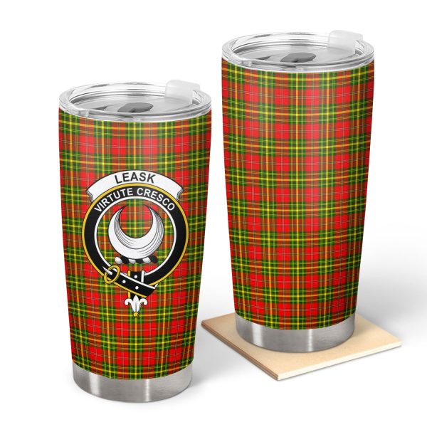 Leask Tartan Crest Tumbler Online Sale