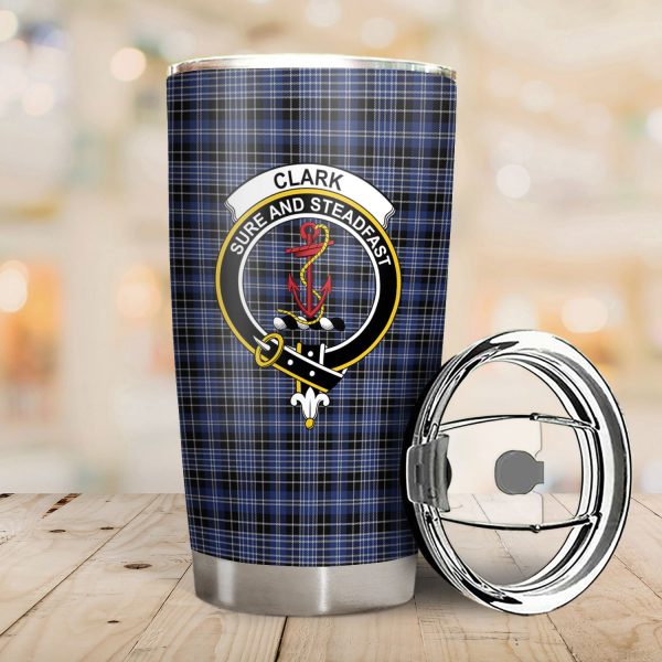 Clark Modern Tartan Crest Tumbler on Sale - Image 2