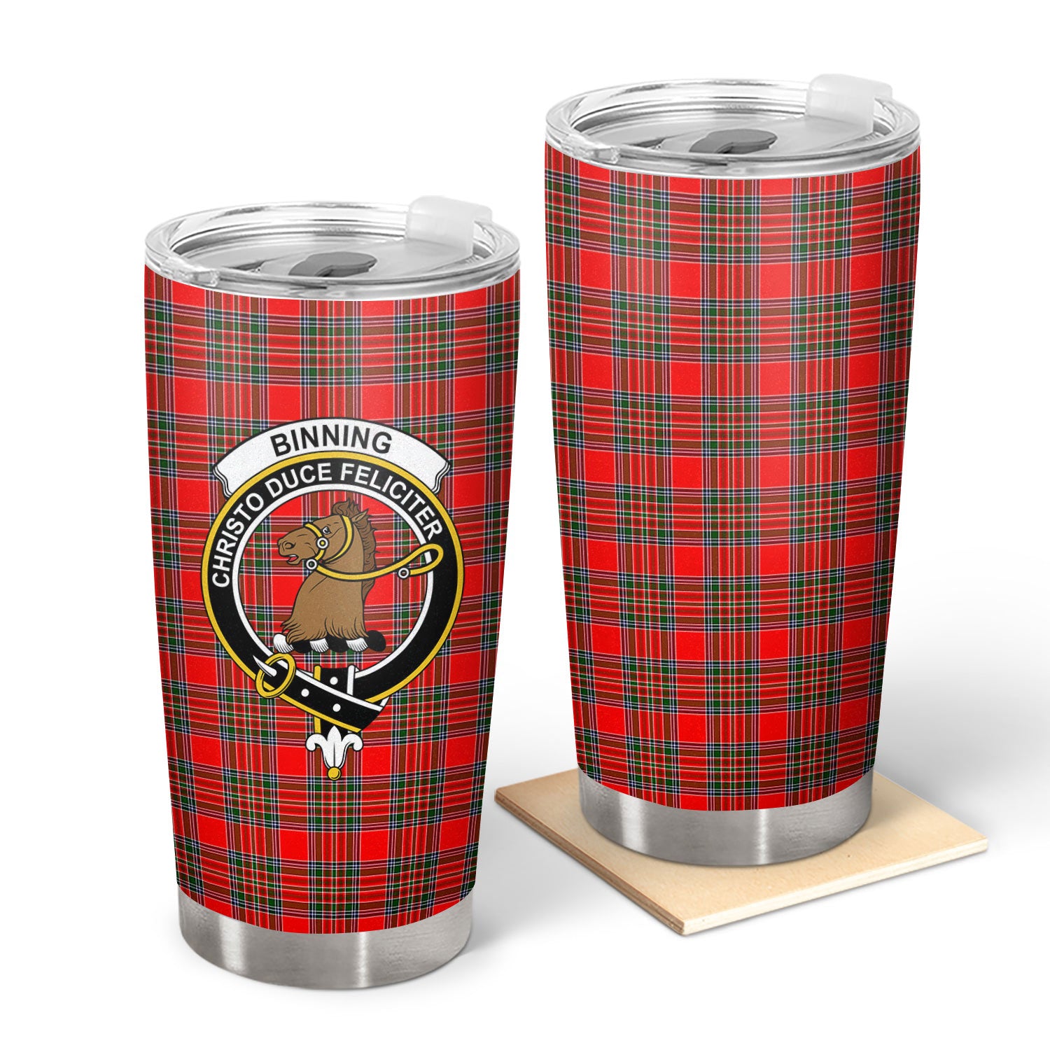 Binning (of Wallifoord) Tartan Crest Tumbler Hot on Sale