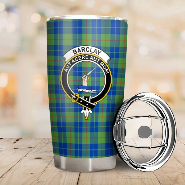 Barclay Hunting Ancient Tartan Crest Tumbler For Sale - Image 2