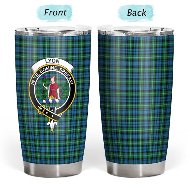 Lyon Tartan Crest Tumbler For Sale - Image 3