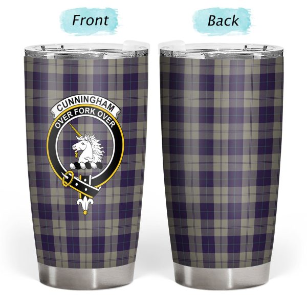 Cunningham Dress Blue Dancers Tartan Crest Tumbler Hot on Sale - Image 3