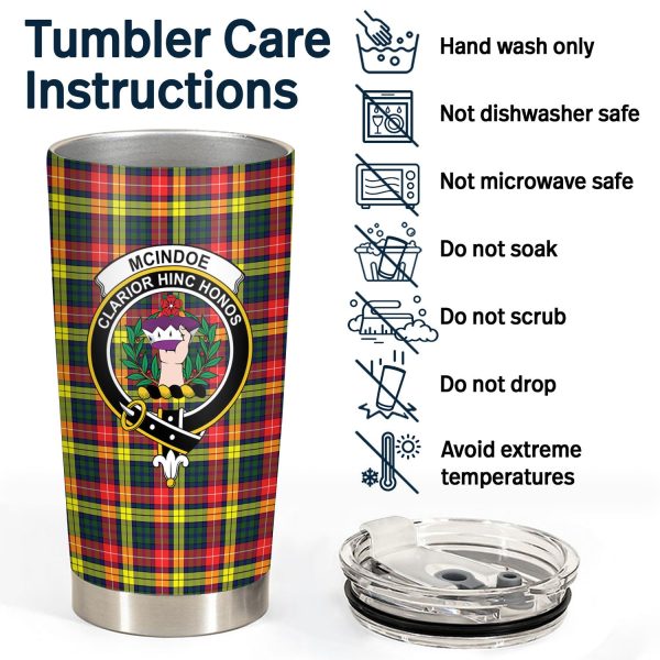McIndoe Tartan Crest Tumbler Sale - Image 4