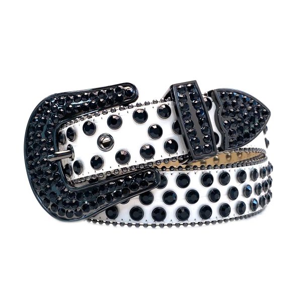 Rhinestone Women s Belt Western Shiny Rivet Design Y2K Style Belt Online Sale - Image 3