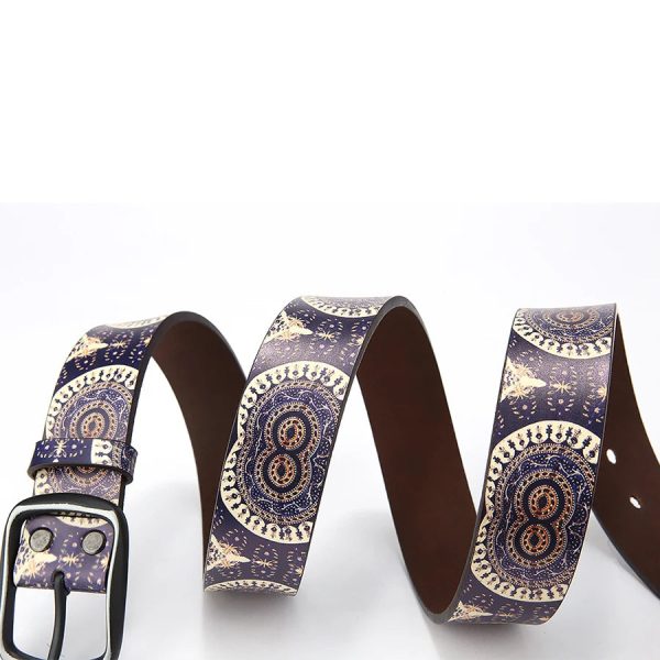 Genuine Leather Belt For Women Casual Belt Designer Girdle Printed Belt Supply